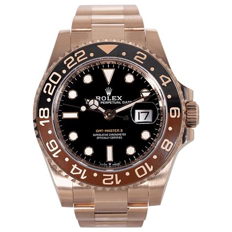 rolex gmt-master ii rose gold and steel